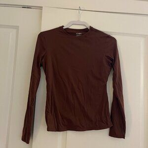 Long Sleeve Chocolate Brown Shirt